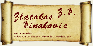 Zlatokos Minaković vizit kartica